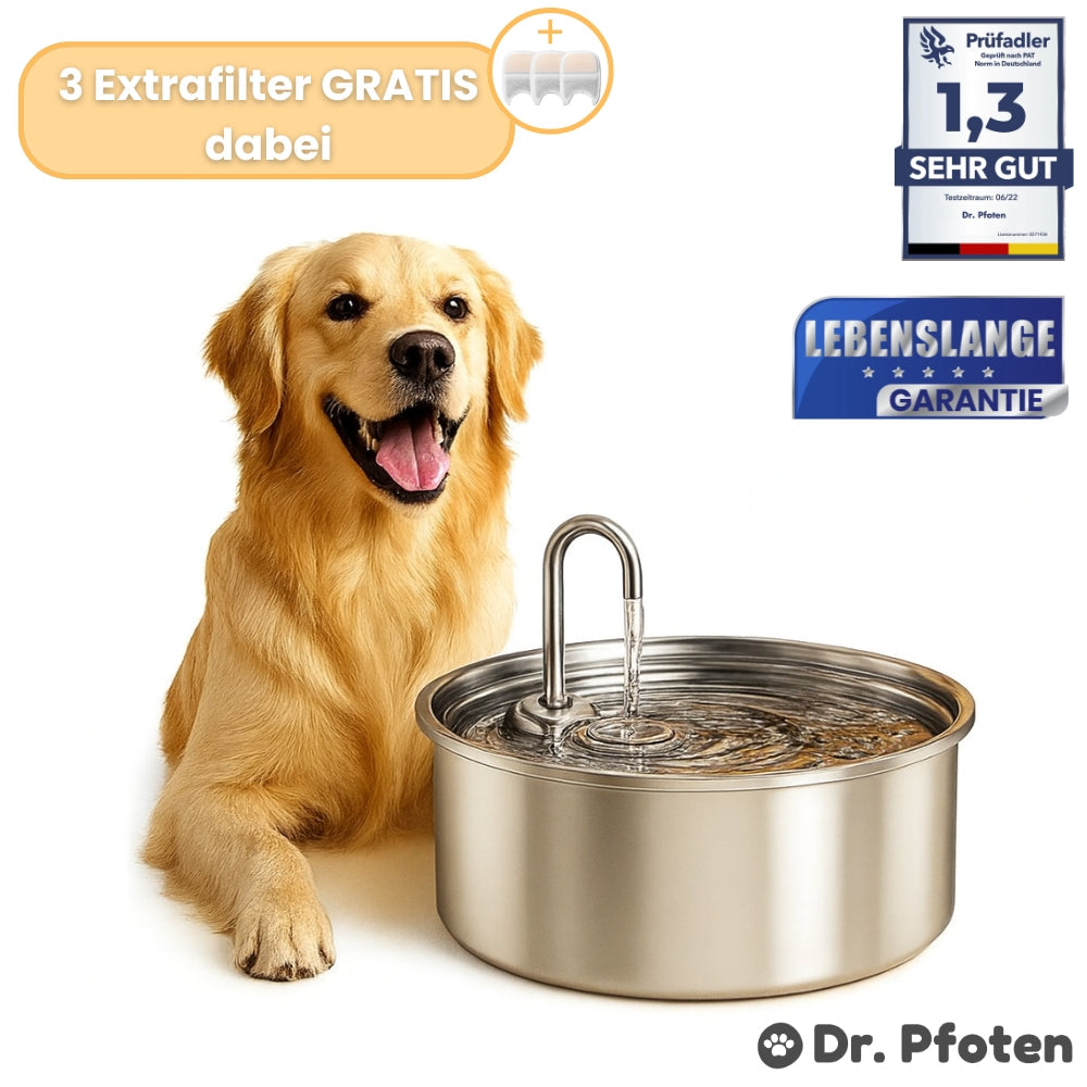 AquaFlow™ - Der antibakterielle Trinkbrunnen mit Filtration