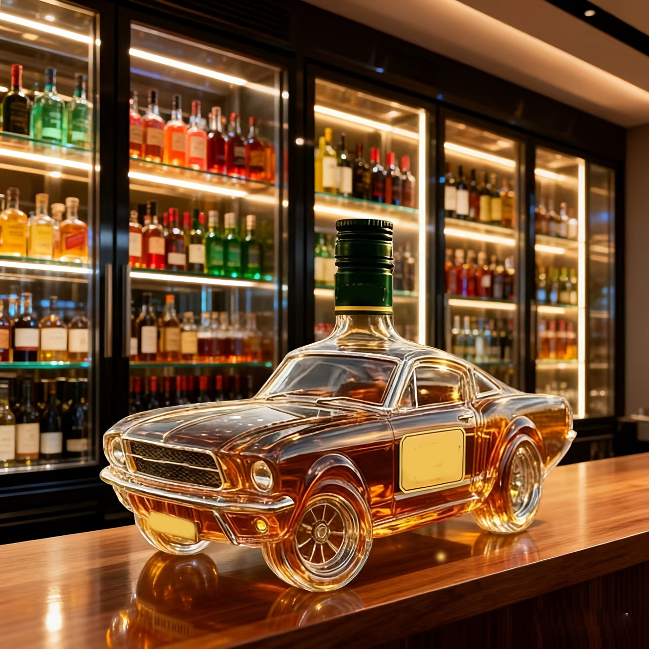 High Borosilicate Hand-Blown Glass Party Drinkware, Home Bar Tools, Uniquely Designed, Stylish Beverage Equipment, Durable High-Quality Glass, Drink Dispenser, Novelty Drinkware, Unique Wine Decanter, Whiskey Bottle