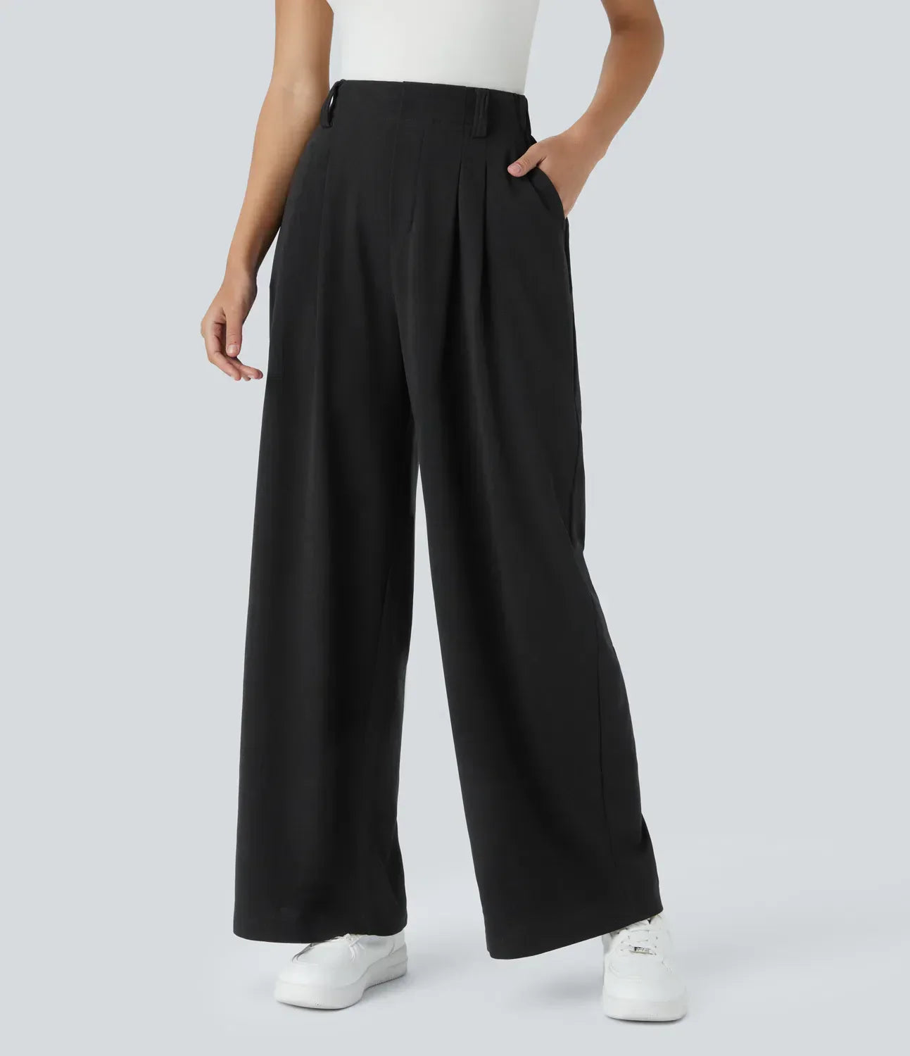 ALDEN™ - Elegant Elasticated High-Waisted Trousers