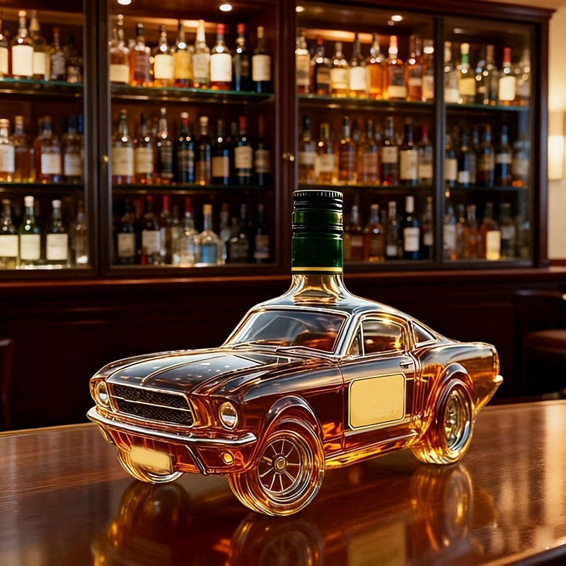 High Borosilicate Hand-Blown Glass Party Drinkware, Home Bar Tools, Uniquely Designed, Stylish Beverage Equipment, Durable High-Quality Glass, Drink Dispenser, Novelty Drinkware, Unique Wine Decanter, Whiskey Bottle