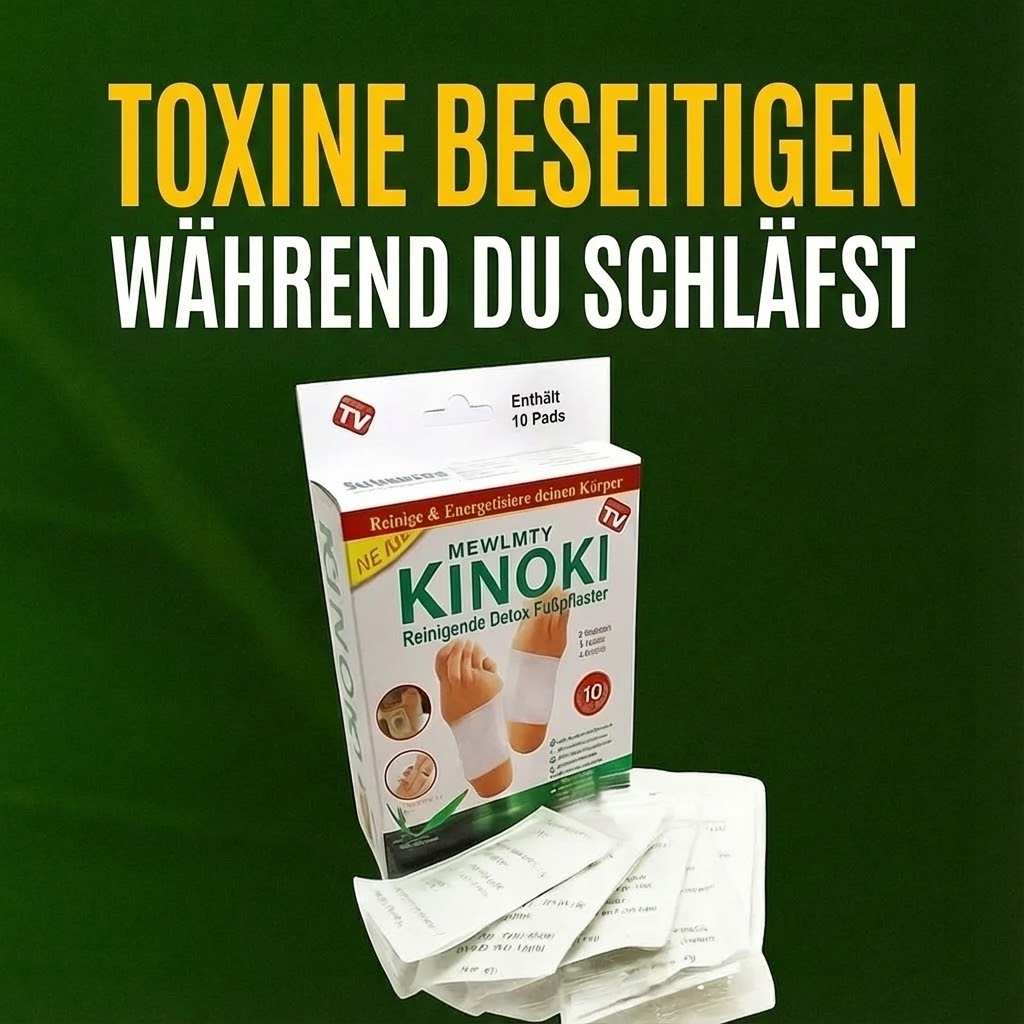 KINOKI ENTGIFTUNGSPFLASTER – 10 PFLASTER [1 SCHACHTEL]