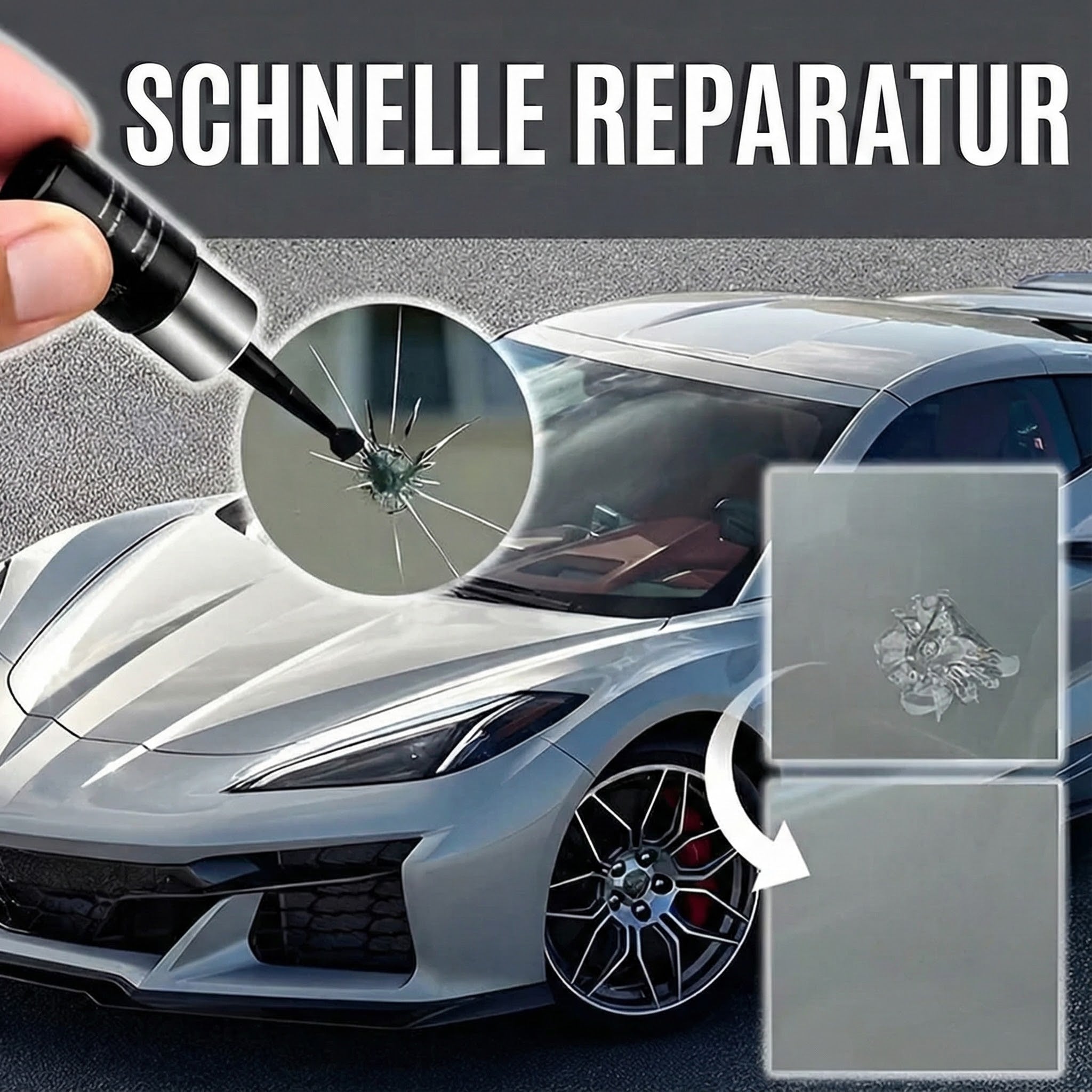 Reparieren Sie Glassprünge in wenigen Minuten